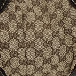 مملوكة مسبقًا حقيبة يد توت غوتشي GG تريبيكا إبوني بني متوسطة