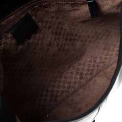 مملوكة مسبقًا Gucci Black Leather Jackie O Shoulder Bag