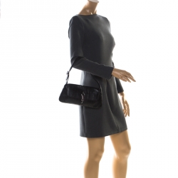 مملوكة مسبقًا Gucci Black Leather Jackie O Shoulder Bag