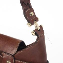 Pre Owned Gucci Signature Horsebit Monogram and Leather Hobo