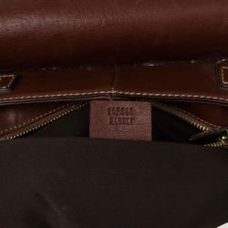 Pre Owned Gucci Signature Horsebit Monogram and Leather Hobo