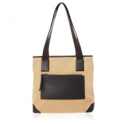 Pre Owned  حقيبة غوتشي كانفاس GG شرق غرب بسحاب علوي