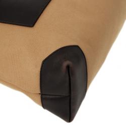 Pre Owned  حقيبة غوتشي كانفاس GG شرق غرب بسحاب علوي