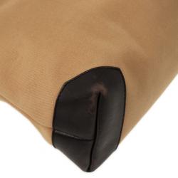 Pre Owned  حقيبة غوتشي كانفاس GG شرق غرب بسحاب علوي