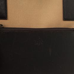 Pre Owned  حقيبة غوتشي كانفاس GG شرق غرب بسحاب علوي