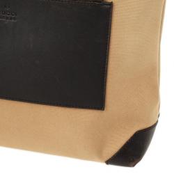 Pre Owned  حقيبة غوتشي كانفاس GG شرق غرب بسحاب علوي