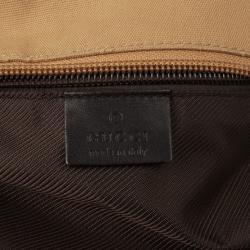 Pre Owned  حقيبة غوتشي كانفاس GG شرق غرب بسحاب علوي