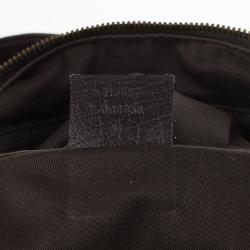 Pre Owned Gucci Navy Beige GG Canvas Medium Horsebit Hobo 