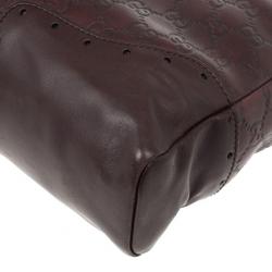 Pre Owned Gucci Guccissima Brown Oversized Clutch