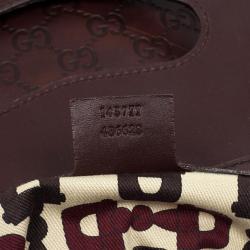 Pre Owned Gucci Guccissima Brown Oversized Clutch