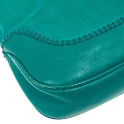 مملوكة مسبقًا Gucci Turquoise Leather New Jackie Medium Hobo Bag