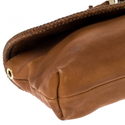 مملوكة مسبقًا Gucci Camel Pebbled Calfskin Leather Marrakech Clutch