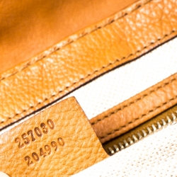 مملوكة مسبقًا Gucci Camel Pebbled Calfskin Leather Marrakech Clutch