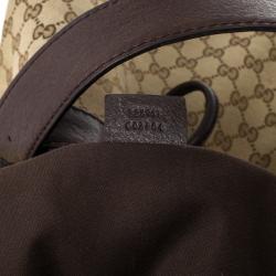 Pre Owned Gucci Monogram GG ‘Interlocking Icon’ Drawstring Shoulder Bag