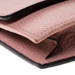 Gucci Nude Pink Leather Interlocking G Wallet On Chain