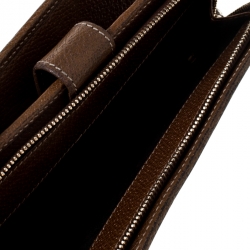 Gucci Beige/Brown GG Canvas and Leather Continental Wallet