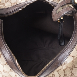 Pre Owned حقيبة غوتشي بيلهام كانفاس GG بيج/إيبوني متوسطة