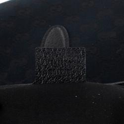Pre Owned Gucci Black Monogram Mini Piston Shoulder Bag