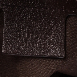 Pre Owned Gucci Beige/Brown GG Canvas and Leather Medium Charlotte Hobo