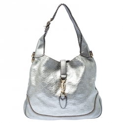 Gucci Teal Ostrich Medium New Jackie Bag Silver Hardware Available For  Immediate Sale At Sotheby's