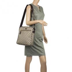 مملوكة مسبقًا Gucci Supreme Canvas Shoulder Bag