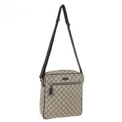 مملوكة مسبقًا Gucci Supreme Canvas Shoulder Bag