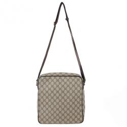 مملوكة مسبقًا Gucci Supreme Canvas Shoulder Bag