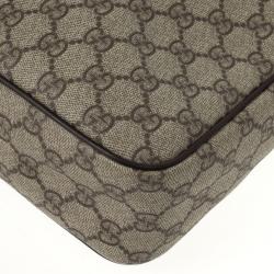 مملوكة مسبقًا Gucci Supreme Canvas Shoulder Bag