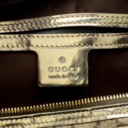 Gucci Gucissima Metallic Joy Boston Bag