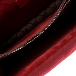 مملوكة مسبقًا Gucci Beige/Red GG Supreme Canvas and Suede Medium Dionysus Shoulder Bag