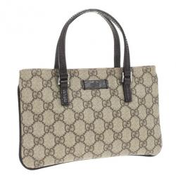 Pre Owned Gucci Brown Monogram Pochette