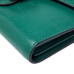 Gucci Green Leather Dionysus Wallet On Chain           