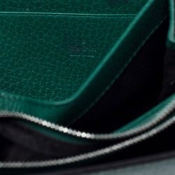 Gucci Green Leather Dionysus Wallet On Chain           