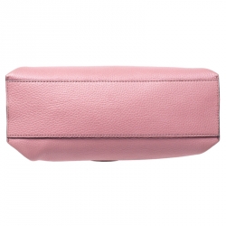 Pre Owned Gucci Pink Leather Bamboo Daily Top Handle Bag