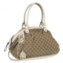 Pre Owned Gucci Monogram Canvas Sukey Dome Bag