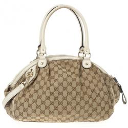 Pre Owned Gucci Monogram Canvas Sukey Dome Bag