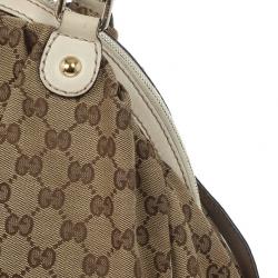Pre Owned Gucci Monogram Canvas Sukey Dome Bag