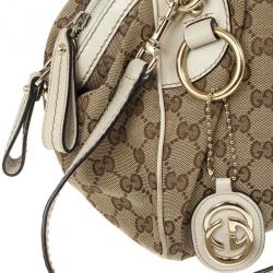 Pre Owned Gucci Monogram Canvas Sukey Dome Bag