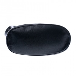 Pre Owned Gucci Black Web Leather Drawstring Bucket Bag