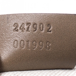 مملوكة مسبقًا حقيبة يد غوتشي سوكي جلد غوتشيسيما خضراء زيتونية