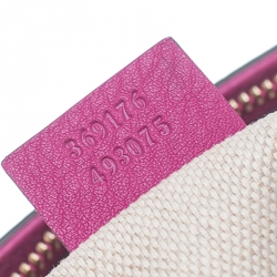 Pre Owned حقيبة غوتشي سوهو جلد محبب فوشيا