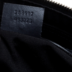 Pre Owned Gucci Navy Blue Guccissima Leather Medium Joy Boston Bag