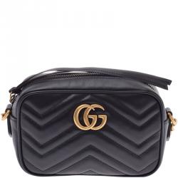gg marmont matelassé mini bag used