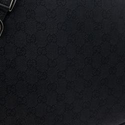 مملوكة مسبقًا Gucci Black Monogram Abbey Medium Hobo