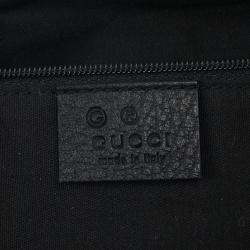 مملوكة مسبقًا Gucci Black Monogram Abbey Medium Hobo