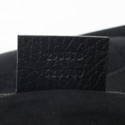 مملوكة مسبقًا Gucci Black Monogram Abbey Medium Hobo