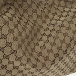 Pre Owned Gucci Beige/Ebony GG Canvas Horsebit Large Hobo Bag