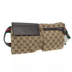 Pre Owned Gucci Monogram Waistbelt Bag