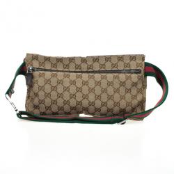 Pre Owned Gucci Monogram Waistbelt Bag