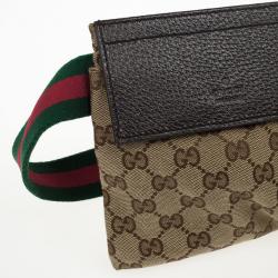 Pre Owned Gucci Monogram Waistbelt Bag